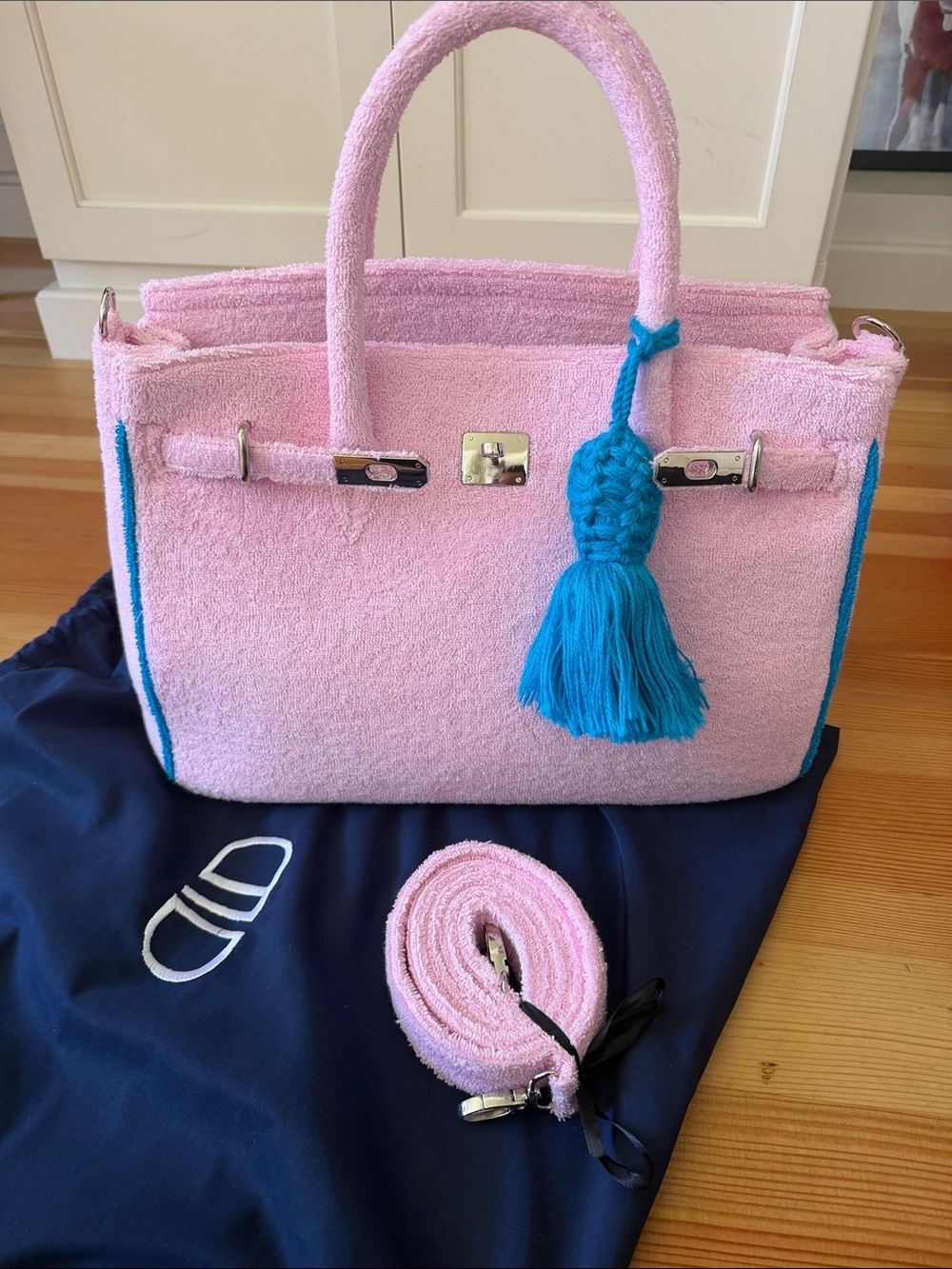 NWT DLD terry tote large
